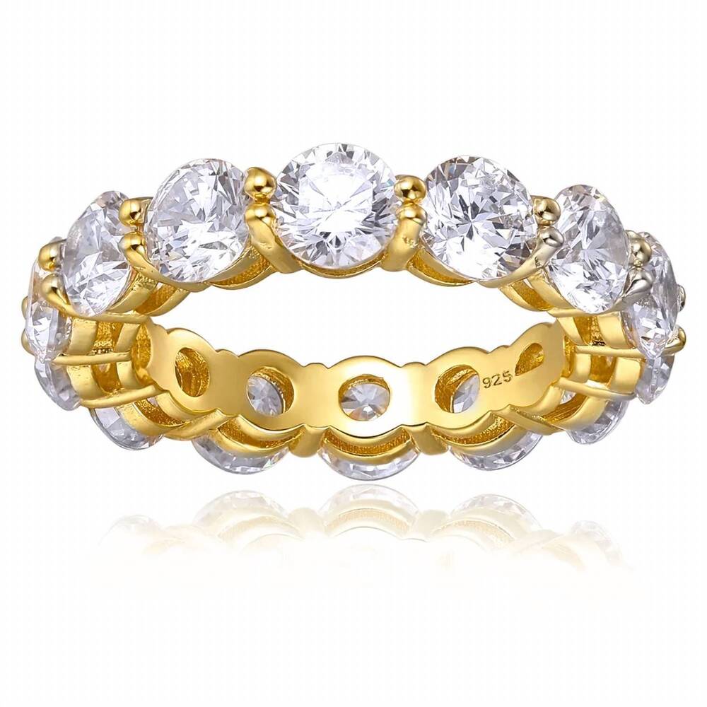NEW STARLETTE women's evelyn eternity ring in gold